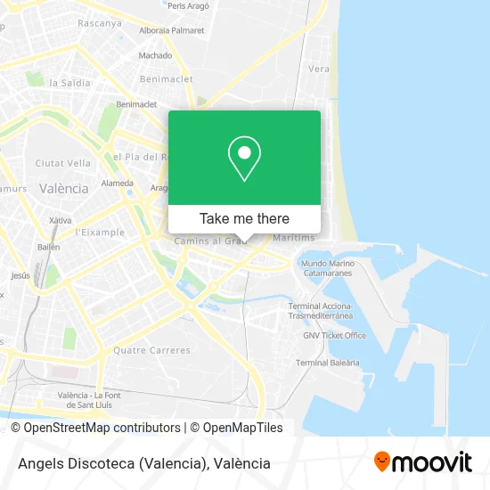 Angels Discoteca (Valencia) map
