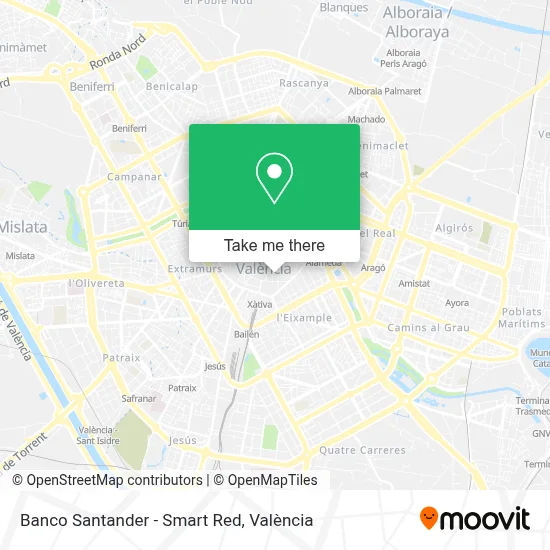 Banco Santander - Smart Red map
