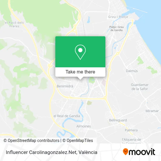 Influencer Carolinagonzalez.Net map