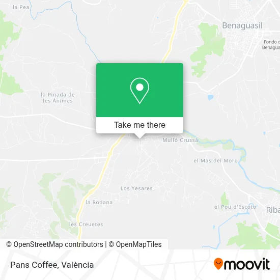 Pans Coffee map