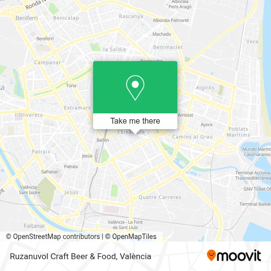 Ruzanuvol Craft Beer & Food map