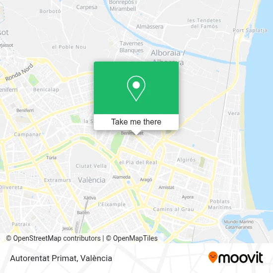 Autorentat Primat map
