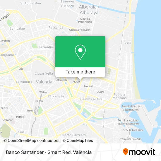 Banco Santander - Smart Red map