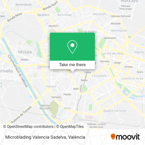 Microblading Valencia Sadelva map