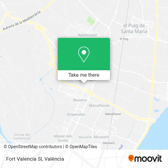 Fort Valencia Sl map