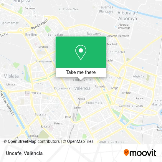 Uncafe map
