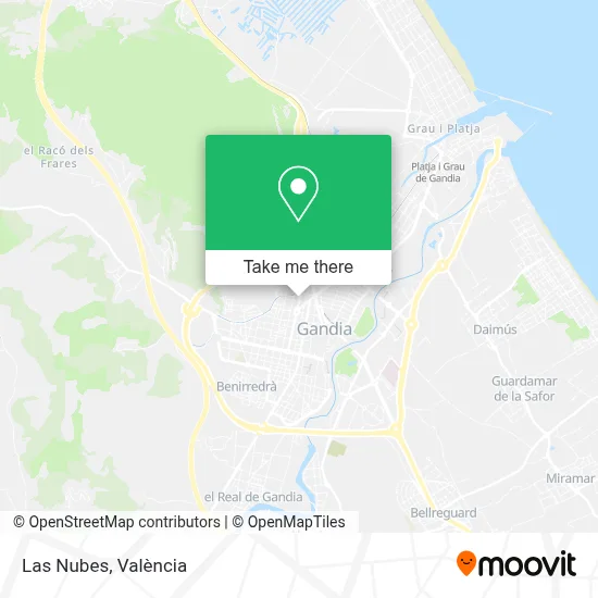 Las Nubes map