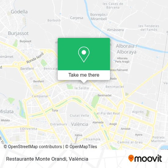 Restaurante Monte Orandi map