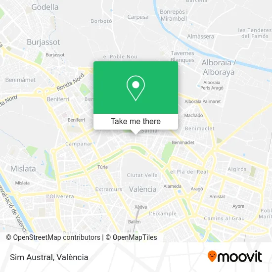 Sim Austral map