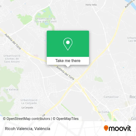 Ricoh Valencia map