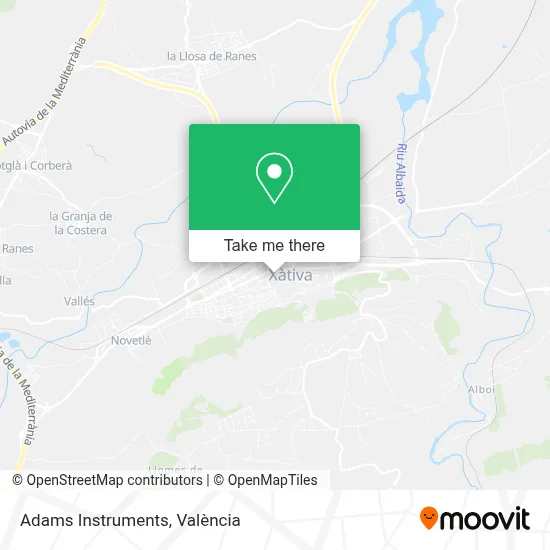 Adams Instruments map