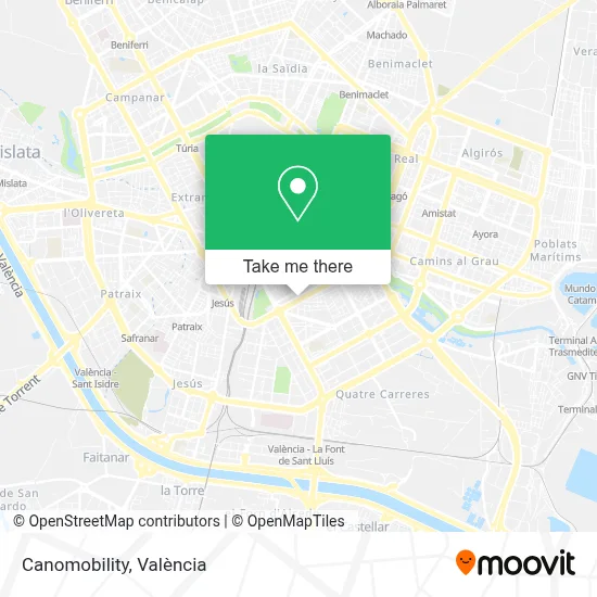 Canomobility map
