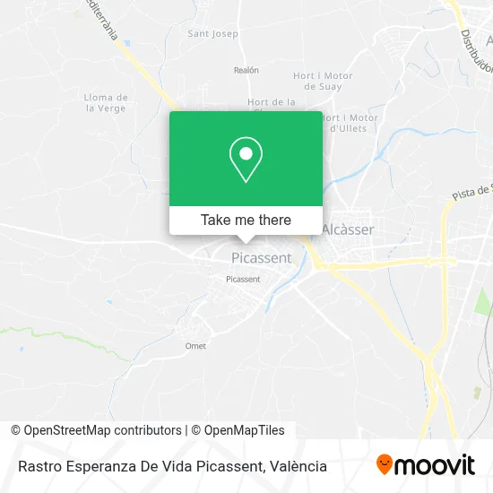 Rastro  Esperanza De Vida Picassent map
