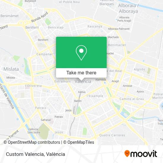 Custom Valencia map