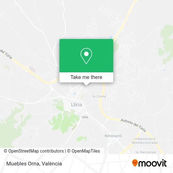 Muebles Orna map