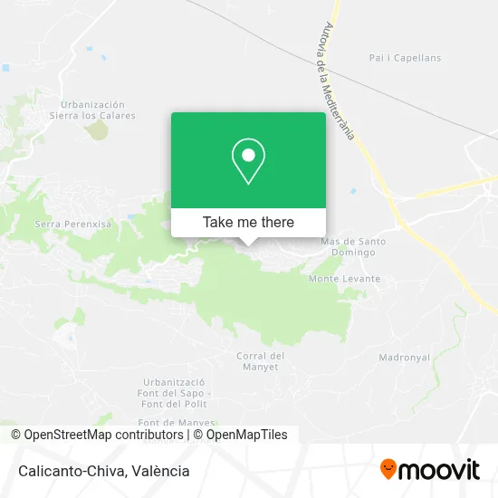 Calicanto-Chiva map