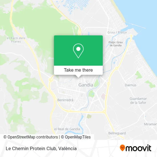 Le Chemin Protein Club map