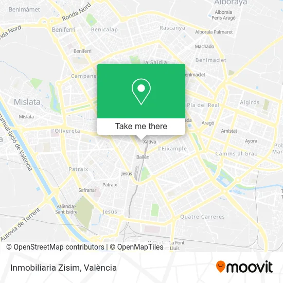 Inmobiliaria Zisim map