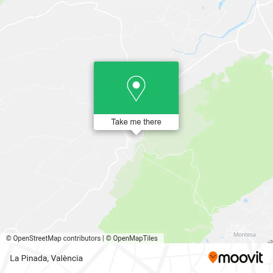La Pinada map