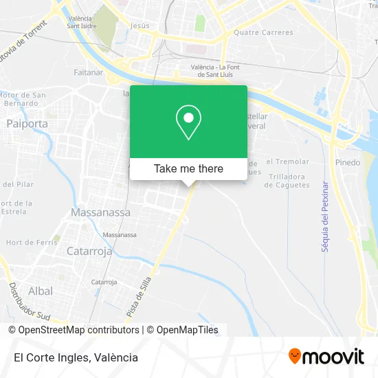 El Corte Ingles map