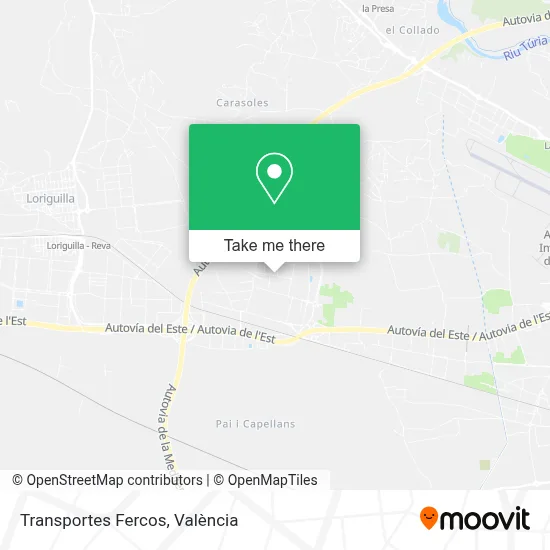 Transportes Fercos map