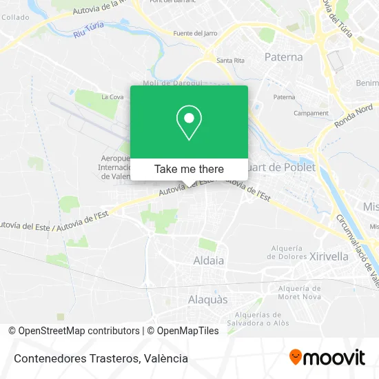 Contenedores Trasteros map