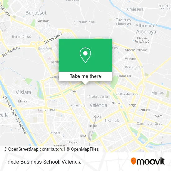 Inede Business School map
