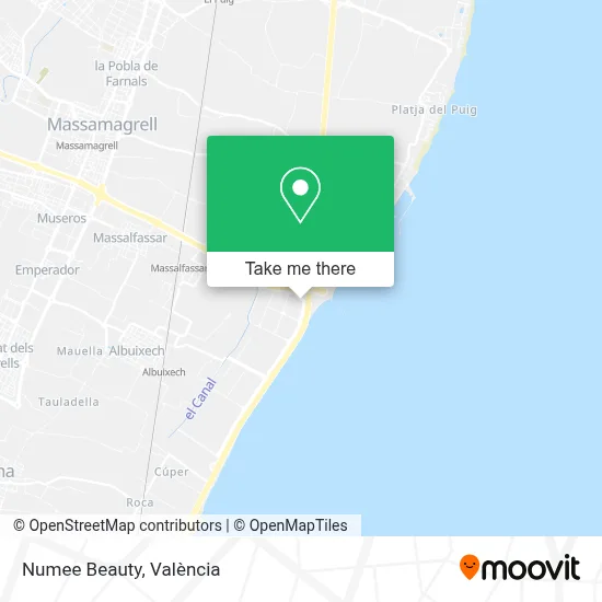 Numee Beauty map
