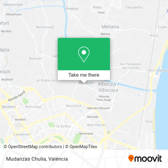 Mudanzas Chulia map