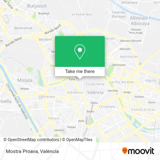 Mostra Proava map