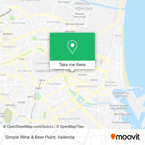 Simple Wine & Beer Point map