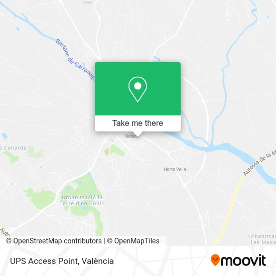 Ups Access Point map