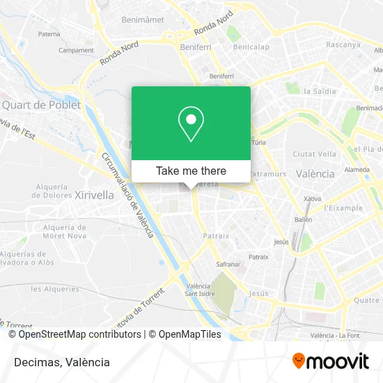 Decimas map
