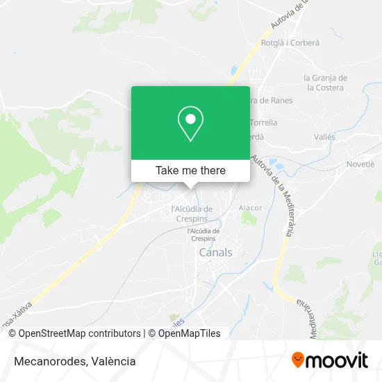 Mecanorodes map