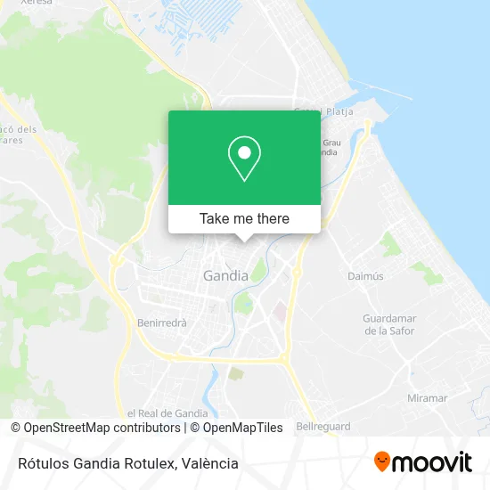 Rótulos Gandia Rotulex map