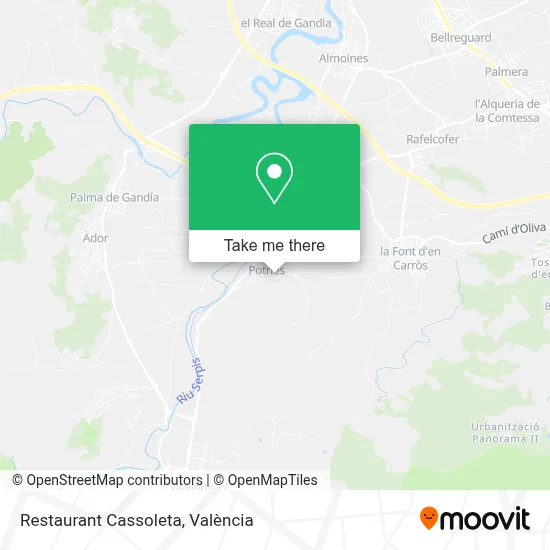 Restaurant Cassoleta map