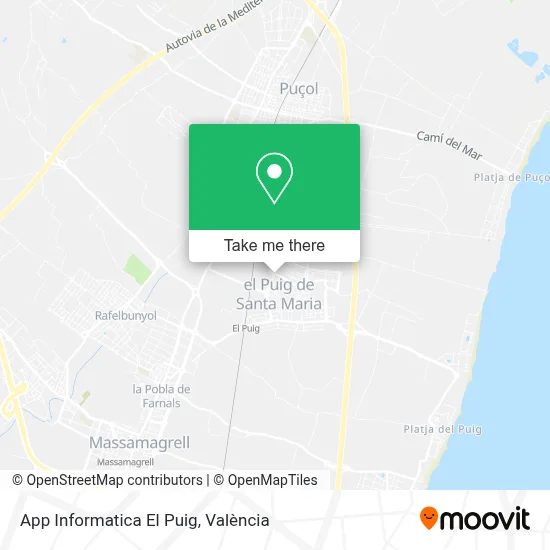 App Informatica El Puig map