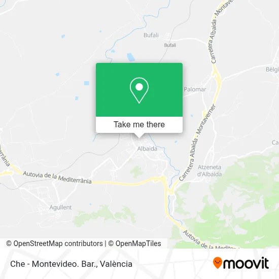 Che - Montevideo. Bar. map