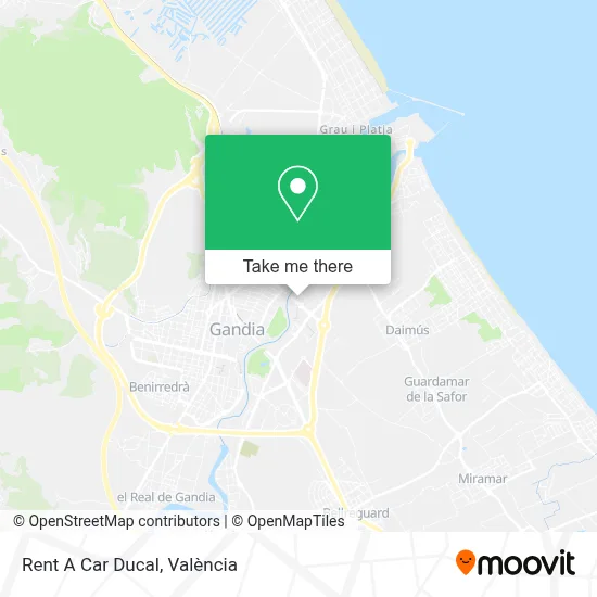 Rent A Car Ducal map