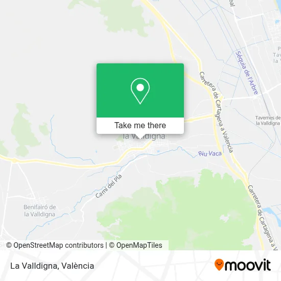 La Valldigna map