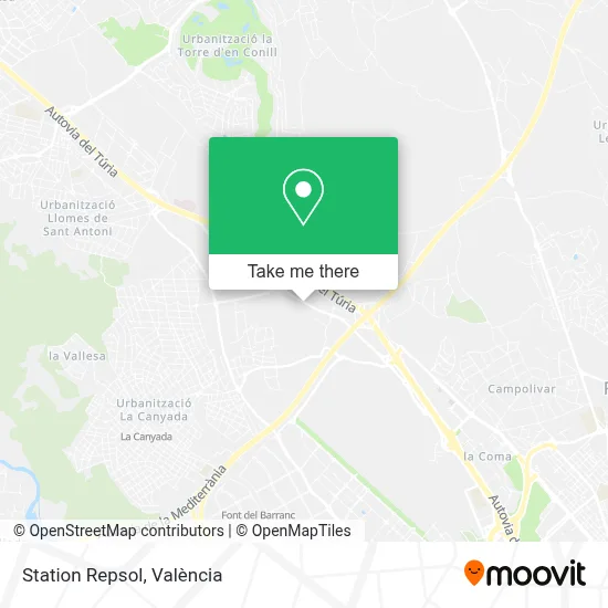 Station Repsol map