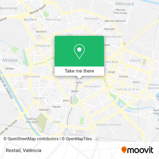 Restail map