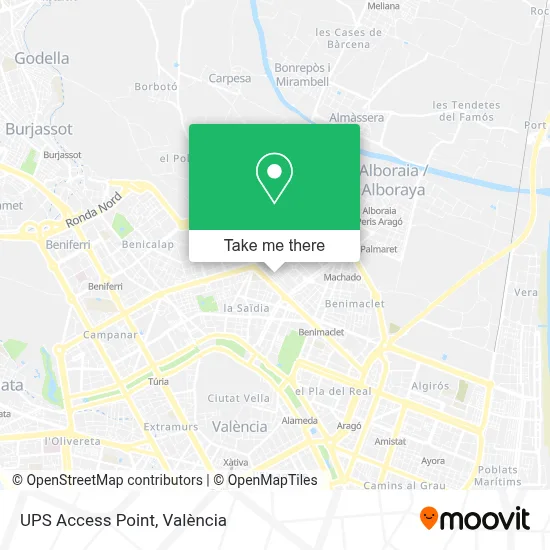 Ups Access Point map