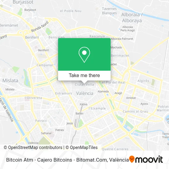 Bitcoin Atm - Cajero Bitcoins - Bitomat.Com map