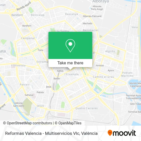 Reformas Valencia - Multiservicios Vlc map