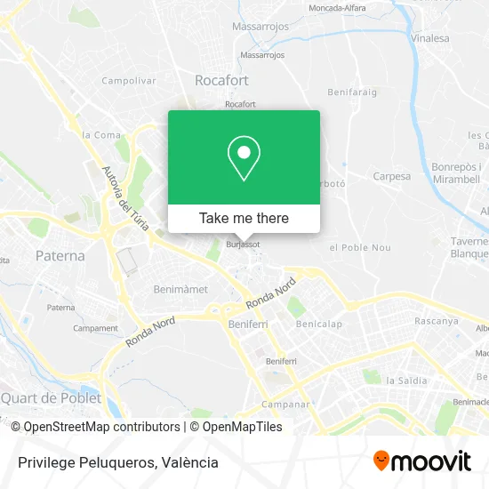 Privilege Peluqueros map
