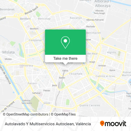 Autolavado Y Multiservicios Autoclean map
