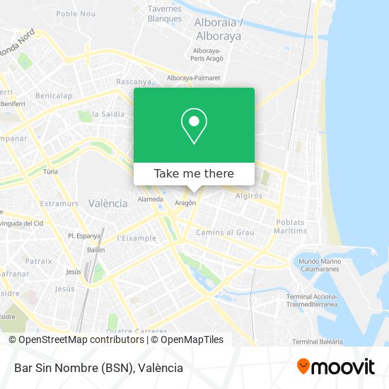 Bar Sin Nombre (BSN) map