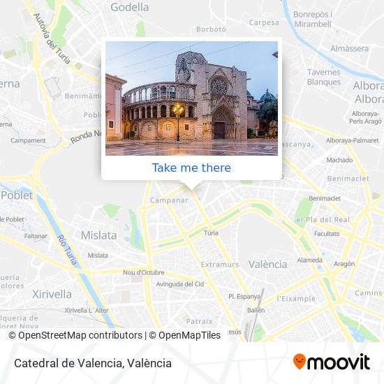 Catedral de Valencia map