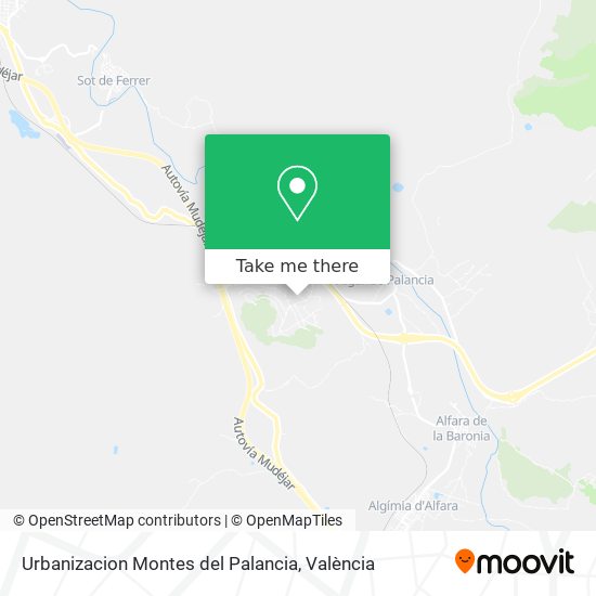 mapa Urbanizacion Montes del Palancia